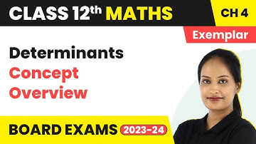 Class 12 Maths Chapter 4 NCERT Exemplar | Determinants Full Chapter - All Concepts 2022-23
