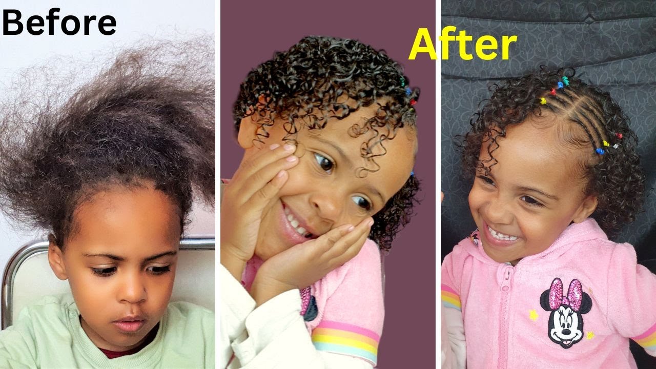 Washday Routine For A Black Girl with Curly Hair. Toddlers Curly Hair
