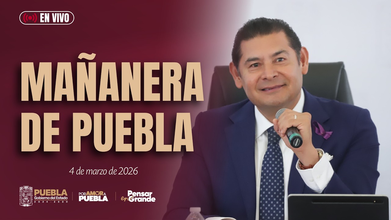 Mañanera de Puebla, 04 de marzo del 2026.