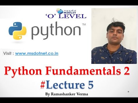 Basic fundamentals of Python part 2 | MY.NET Tutorials