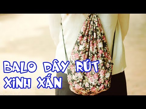 Ba lô dây rút xinh xắn dễ thương tiện lợi để đi chơi | Foci