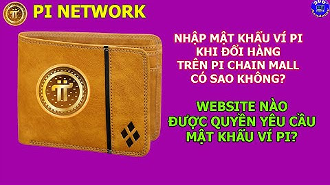 Pi Network: Nhập mật khẩu ví Pi khi mua hàng trên Pi Chain Mall có sao không?