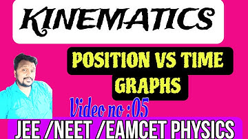 position VS time graphs class 11 physics JEE NEET|EAMCET kinematics 05