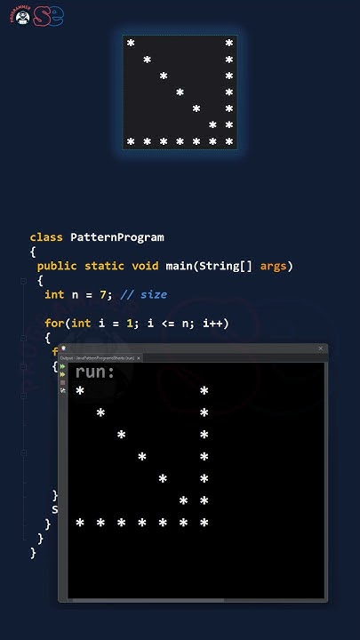 Pattern program in Java - Arrow pattern in less than 60 seconds #shorts ...