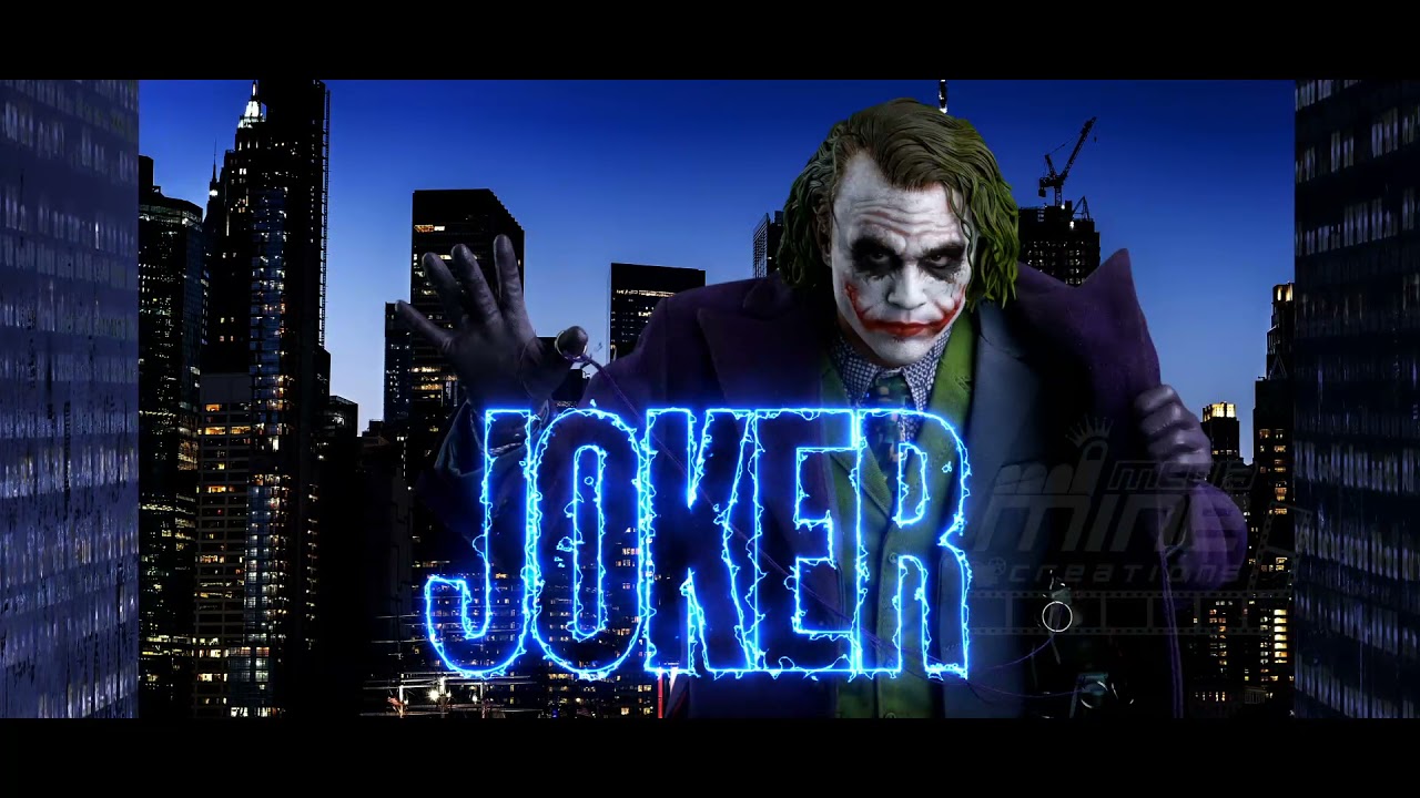 JOKER | OFFICIAL TITLE MOTION POSTER | DARK KNIGHT | HEATHLEDGER | Mine Media Creations | MANIKANDAN