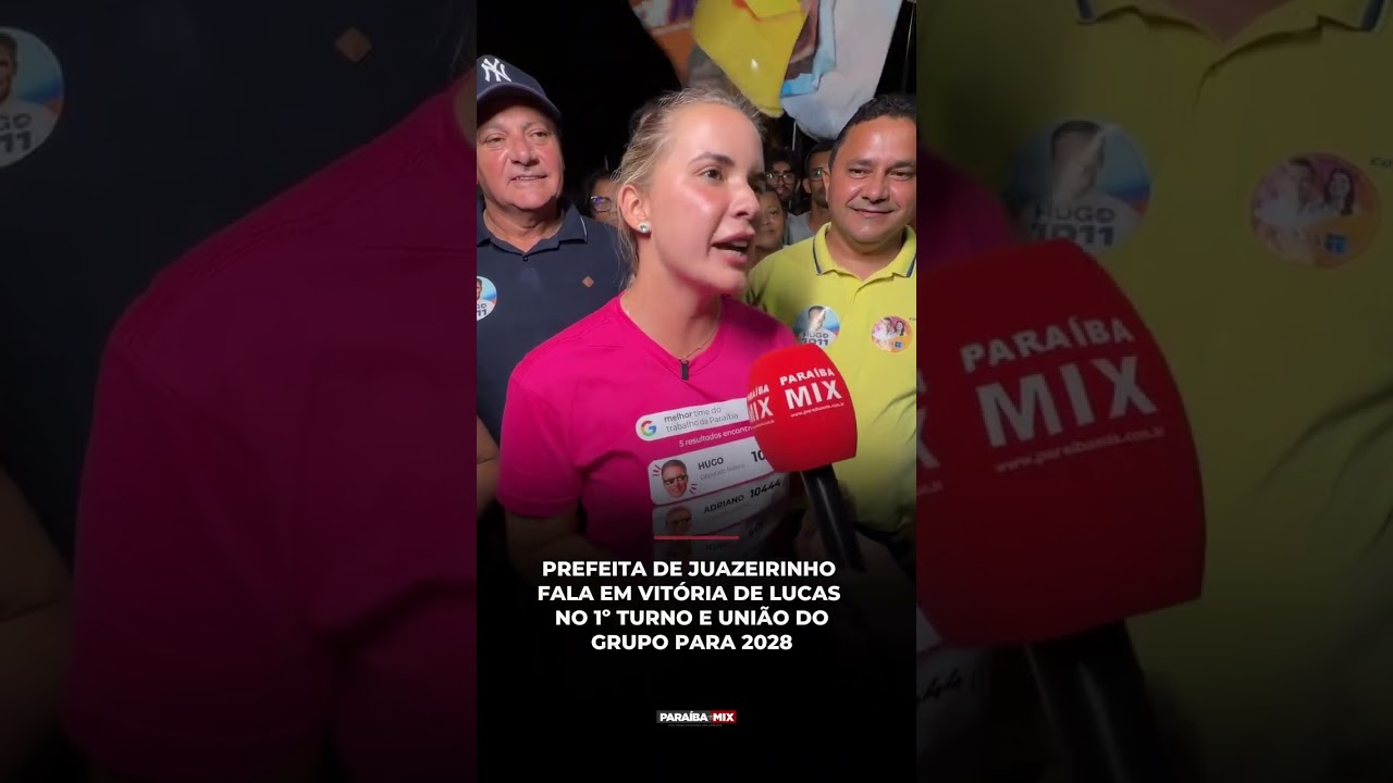 PREFEITA DE JUAZEIRINHO FALA EM VITÓRIA DE LUCAS NO 1º TURNO E UNIÃO DO GRUPO PARA 2028