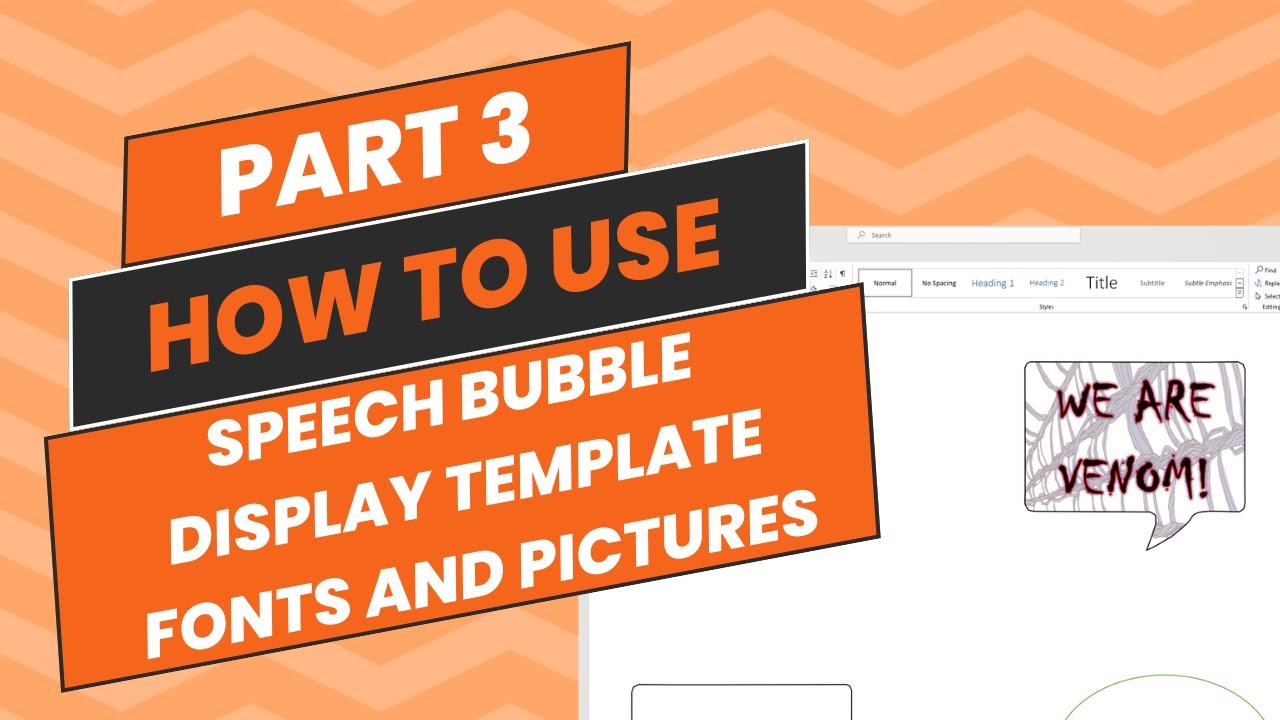 Speech bubble template part 3 - YouTube