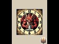 Grumpy Dragon Coffee Wall Clock 9.8” Silent Gothic Fantasy Home Decor