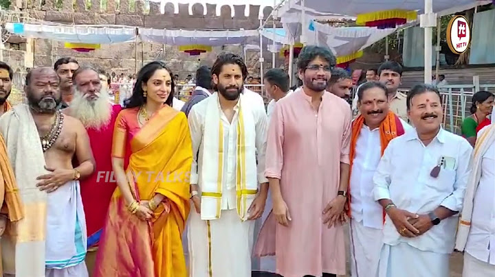 Naga Chaitanya, Sobhita Dhulipala Visits Srisailam Temple After Marriage | Nagarjuna | Filmy Talks