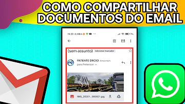 Como enviar um vídeo do WhatsApp para um E-mail?
