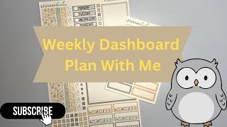 Weekly Dashboard Plan With Me | Erin Condren Dashboard Layout | Functional Weekly Planning
