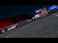 TruckersMP - Real Operations V6 2019 Admin View - Driving through a traffic jam