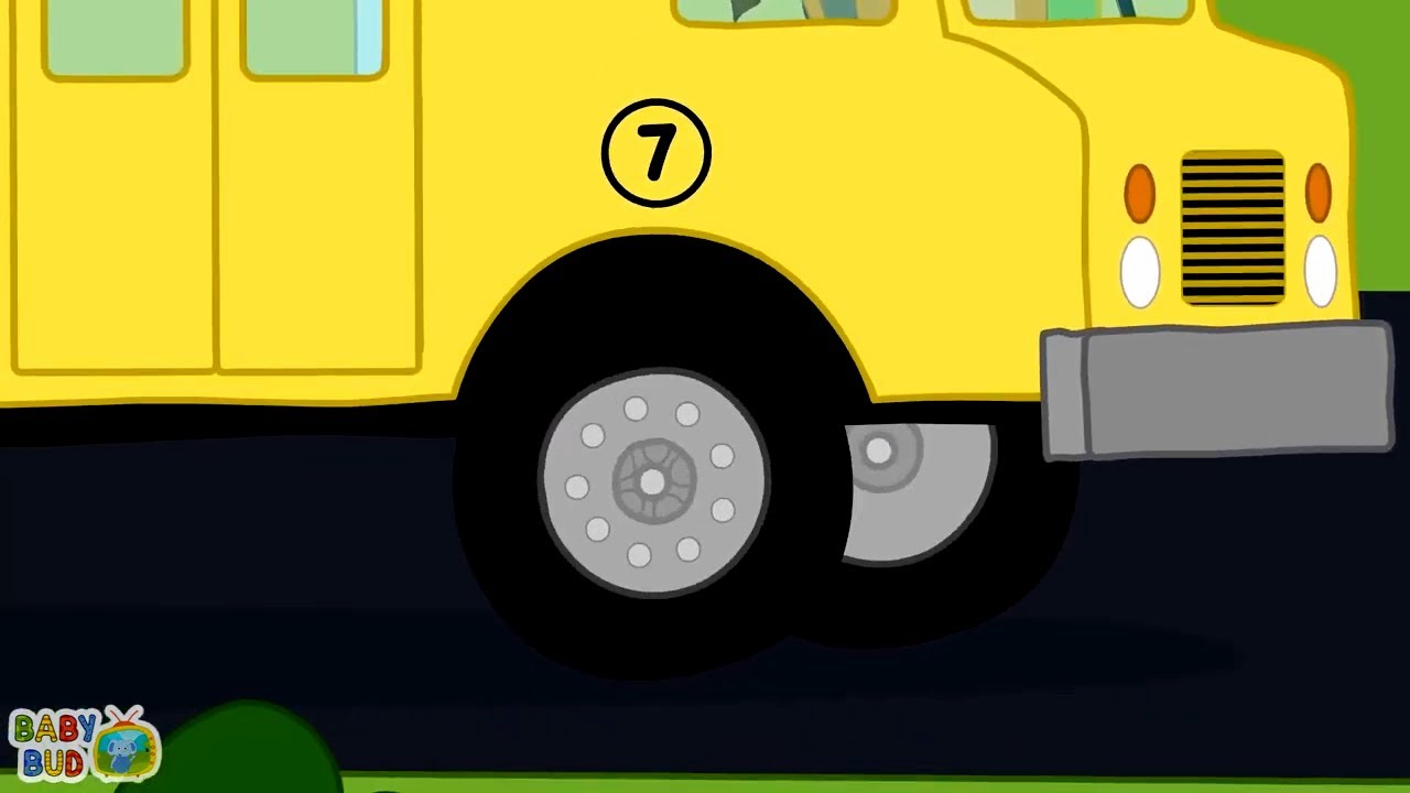 Wheels On The Bus NEW VERSION! Animated Nursery Rhymes and Kids Songs