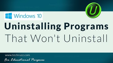 How To Force Uninstall Programs That Won