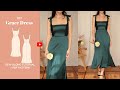 DIY Grace Square Neck Dress Tutorial for PDF Sewing Pattern Sew-along Video- tintofmintPATTERNS