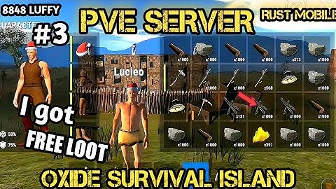 PVE SERVER I GOT FREE LOOT | OXIDE SURVIVAL ISLAND | RUST MOBILE