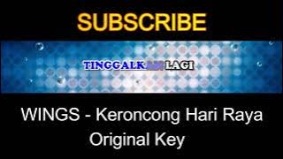 WINGS  Keroncong Hari Raya Original Key Karaoke