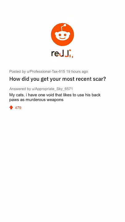 How did you get your most recent scar?