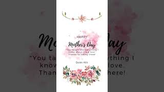 Happy Mother's Day Wishes #shorts #happymothersday #mothersday