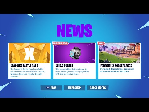 NEW FORTNITE X BORDERLANDS EVENT HAPPENING NOW! NEW SHIELD BUBBLE ITEM GAMEPLAY! FORTNITE SEASON X - NEW FORTNITE X BORDERLANDS EVENT HAPPENING NOW! NEW SHIELD BUBBLE ITEM GAMEPLAY! FORTNITE SEASON X