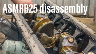 RB25 bottom end disassembly