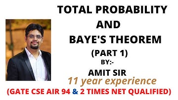 Total probability and Baye