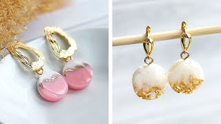 3 cool epoxy resin earrings that you will adore || Gorgeous DIY Jewelry