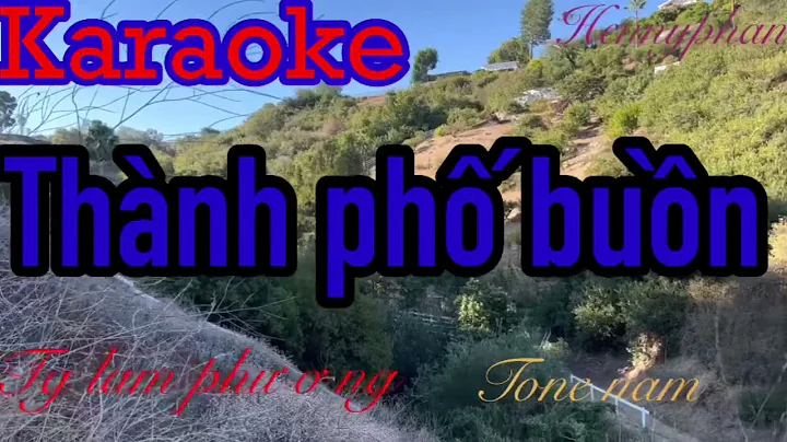 Karaoke Thành phố buồn Tone nam