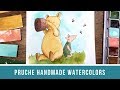 Pruche Handmade Watercolor First Impressions | Paint Swap with Eve Bolt & a Nostalgic Illustration