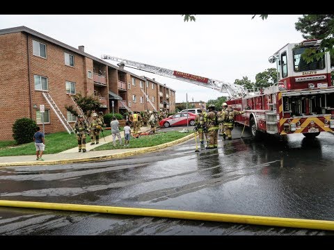 On Scene Garden Apartment Fire Fairfax County Fire Rescue