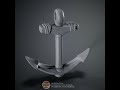 3D printable Anchor #3dprint #3dmodel #3d #stl