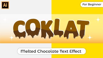 How to Make Melted Chocolate Text Effect - Adobe Illustrator Tutorial