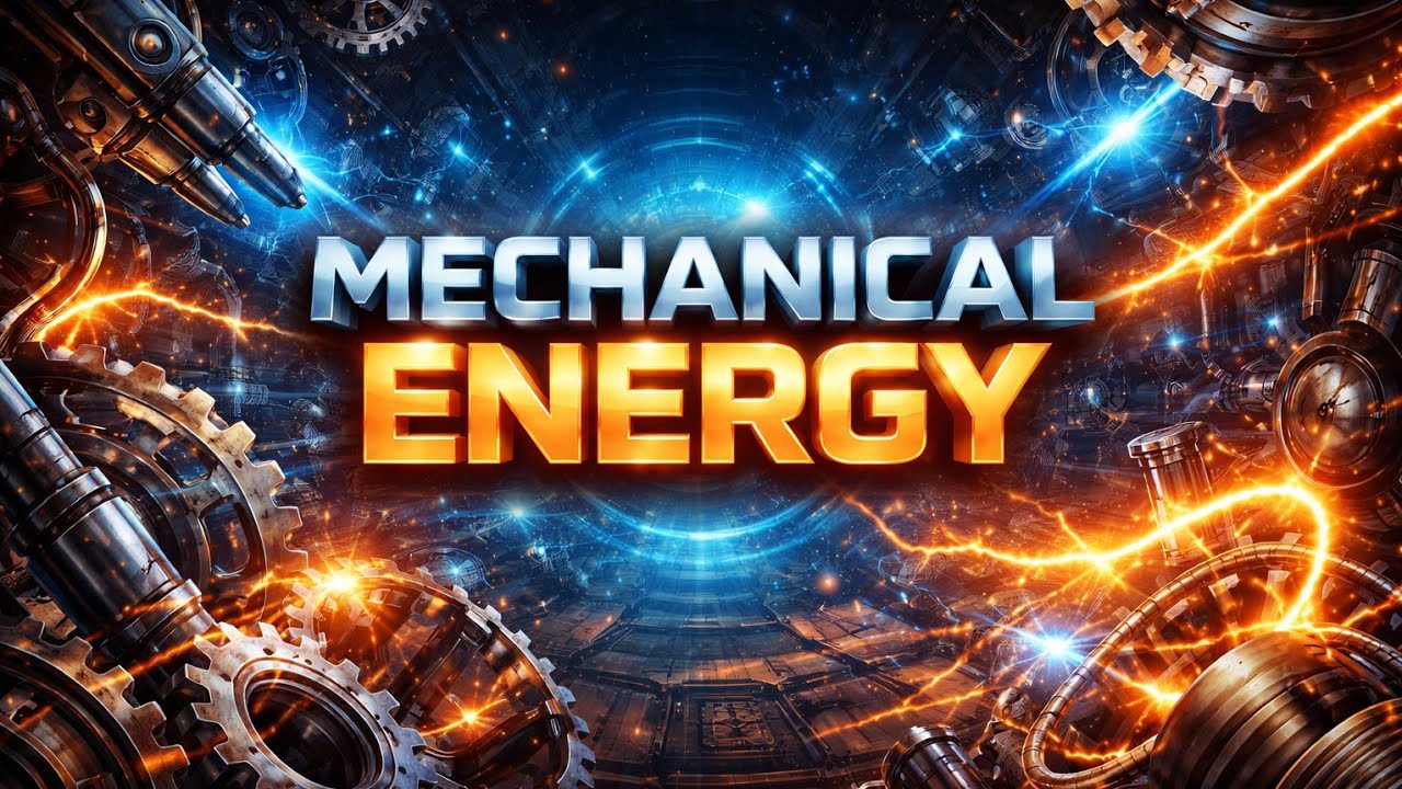 تانيه ثانوي...حل واجب المحاضره التالته ...mechanical energy 