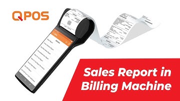 How to view Sales Report in QPOS Billing Machine | Restaurant Billing Software