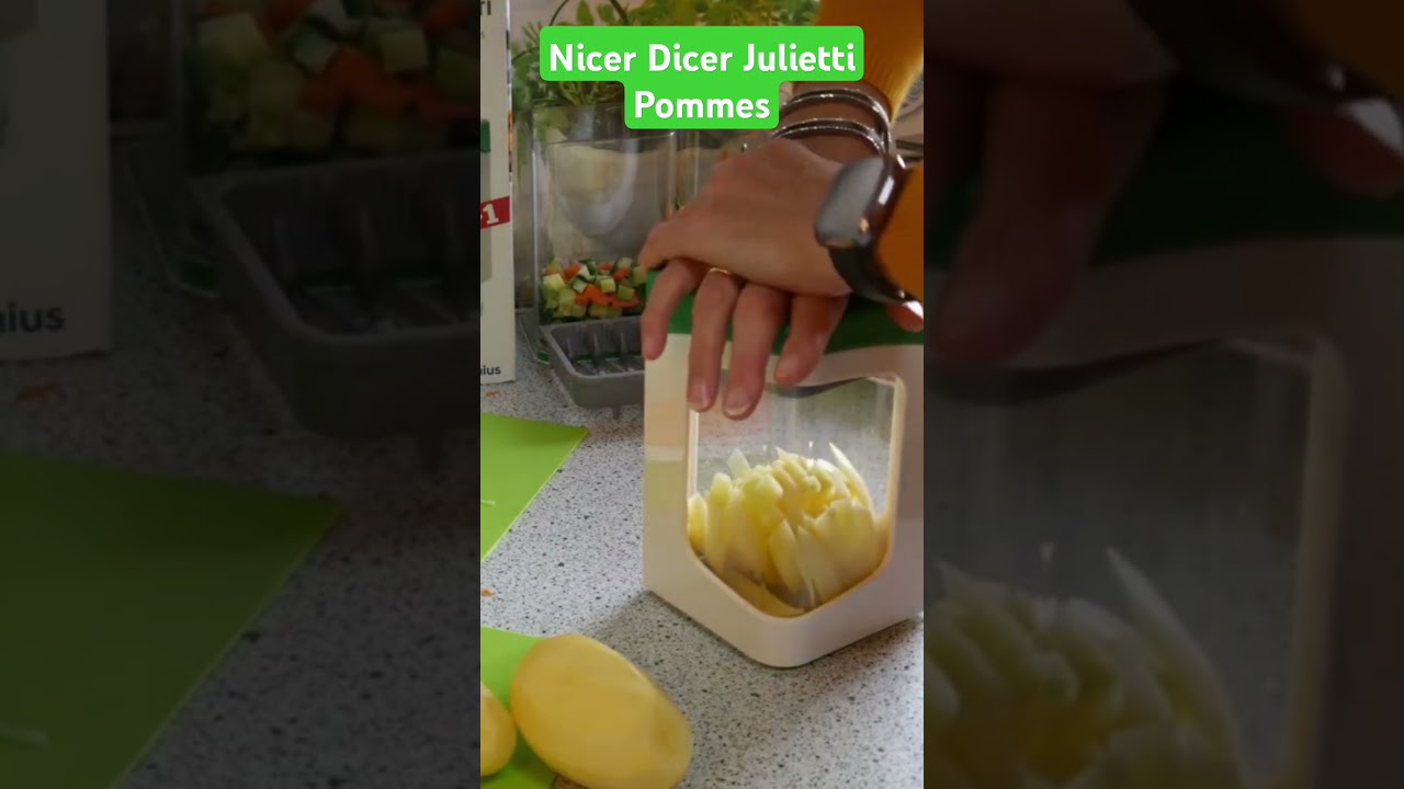 Nicer Dicer Julietti Fries #nicerdicer #julietti #nicerdicerchef cutting potatoes