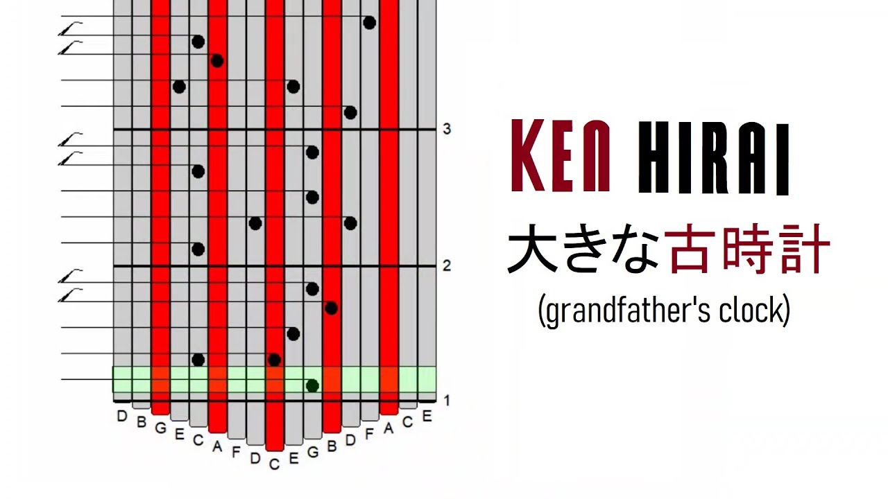 [ Kalimba Tab ] Ken Hirai 大きな古時計 (Grandfather's Clock) YouTube