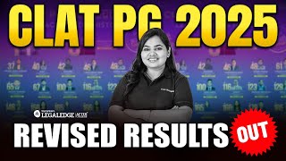 CLAT PG 2025 Revised Results Out! | CLAT PG 2025 Revised Result Final Changes!