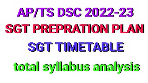 SGT PREPRATION PLAN|2022-2023|time table|preparation tips|best books for dsc| @Learner