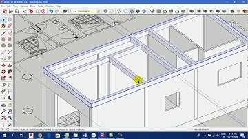 THỰC HÀNH VẼ SKETCHUP NHÀ PHỐ - BÀI 12-4: CÁCH VẼ DẦM SÀN TRONG SKETCHUP
