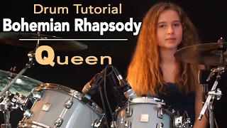 How to play Bohemian Rhapsody on drums; tutorial by Sina chords