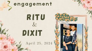 🔴LIVE || Ritu & Dixit ||  Engagement || 25-Apr-2024 || Khodiya VideoVison Linch