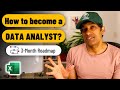 Free 3 month road map to learn advanced excel and becoming a data analyst