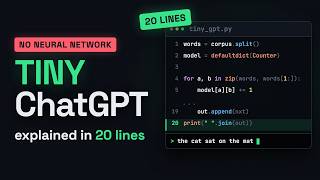How ChatGPT Actually Works - I Built a Tiny One in 20 Lines