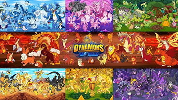 ALL Dynamons Evolution in Dynamons World #dynamonsking #dynamonsworld