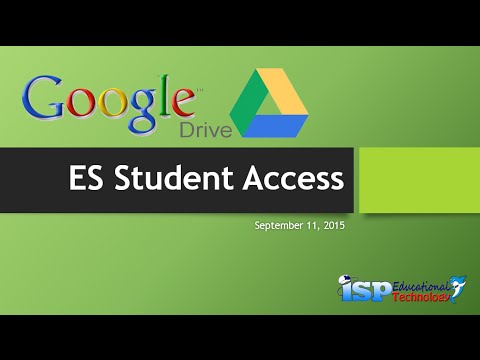 Google Drive Access for ES Students