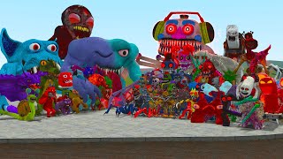 Nightmare Garten Of Banbab 1-4 Family Vs All Nightmares And Cursed Creatures In Garry's Mod!