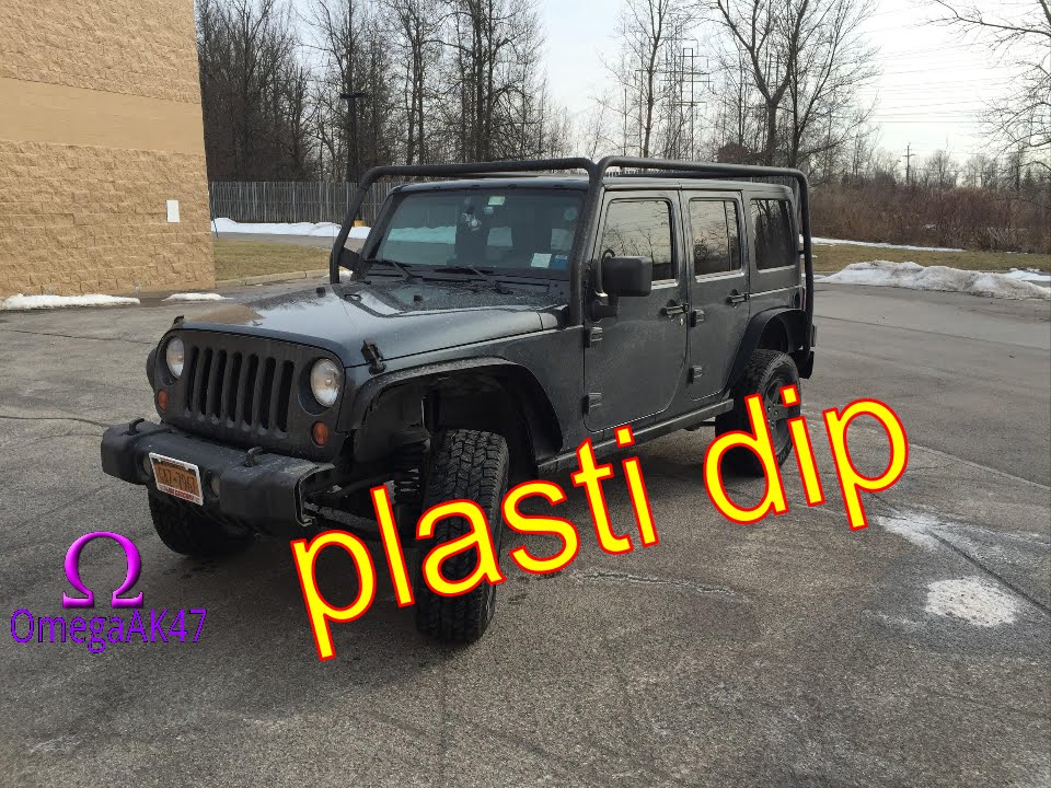 Jeep Wrangler Plasti Dip Grill - YouTube