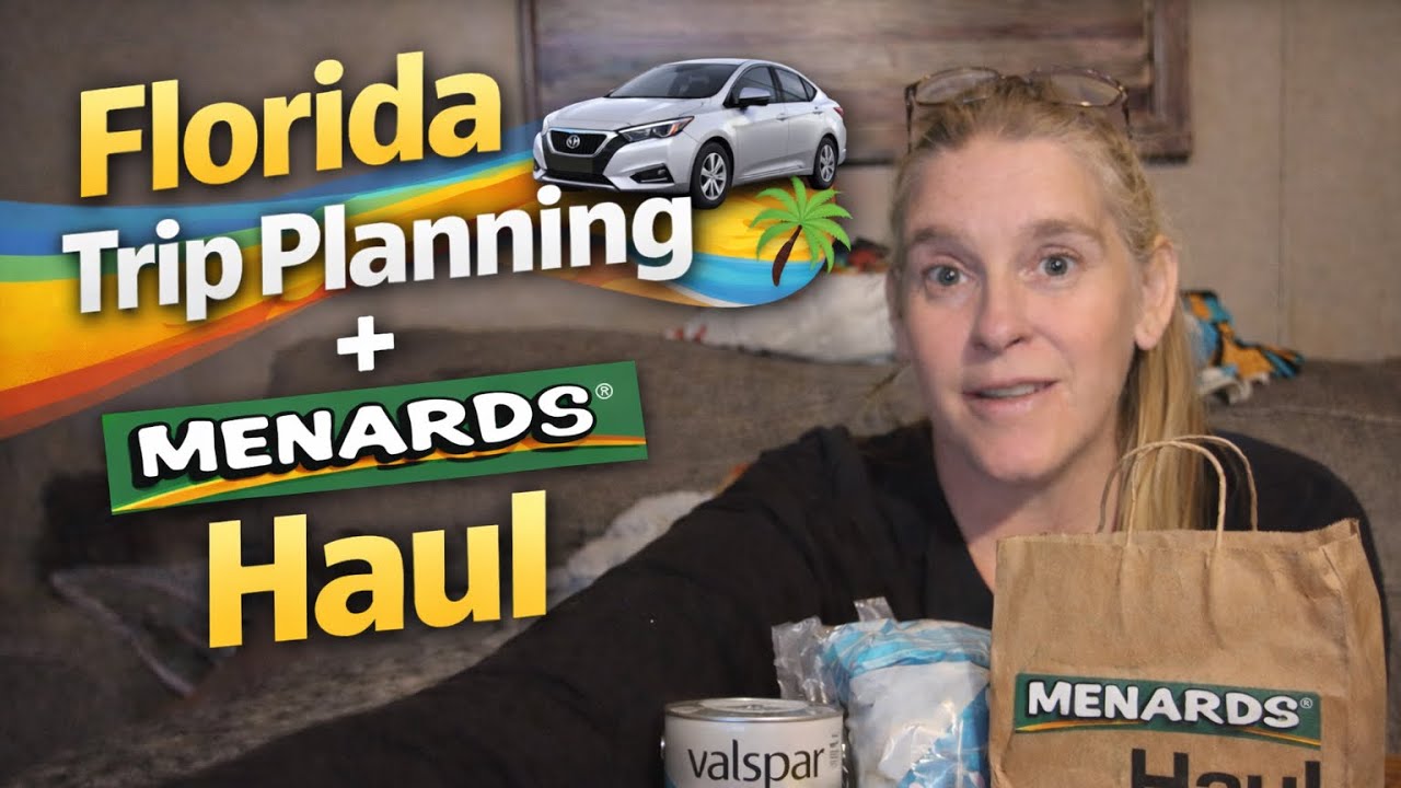 Florida Trip Planning + Menards Haul | Vacation Prep Shopping