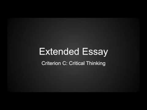 extended essay criterion c