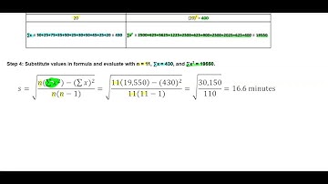 Math 14 3.2 Example 3: Calculating a Sample Standard Deviation using Shortcut Formula
